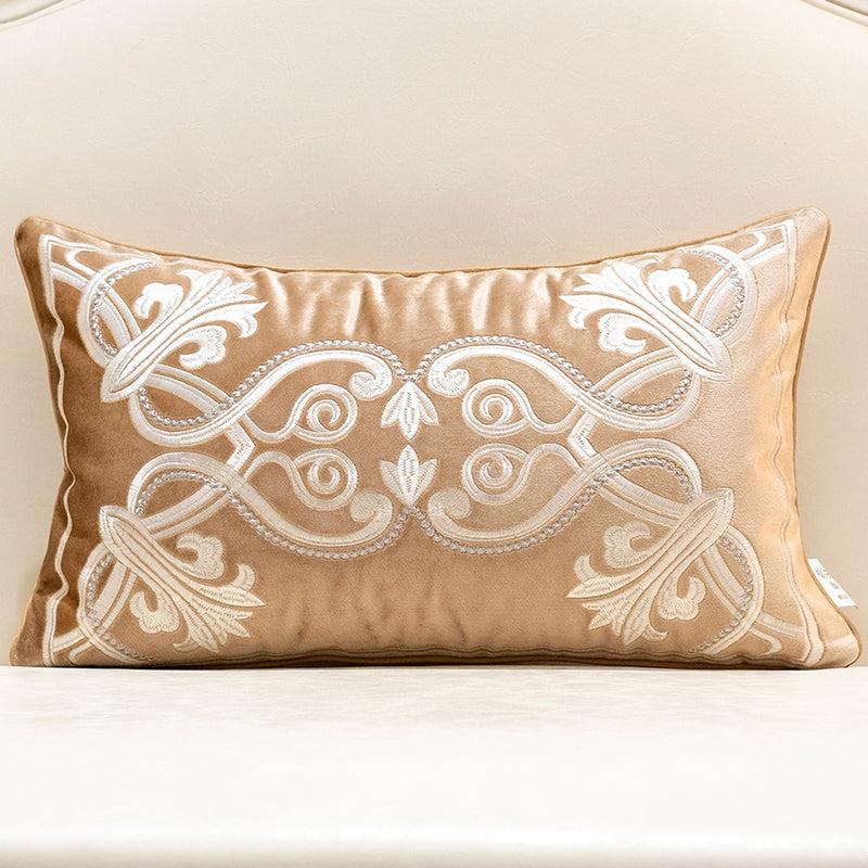 Embroidered Throw Pillow Cover