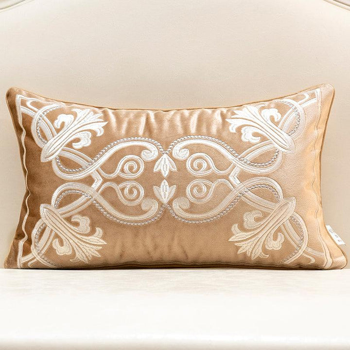 Embroidered Throw Pillow Cover