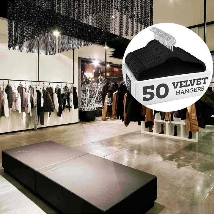 10pcs Velvet Non-Slip Hangers with Leg Clips
