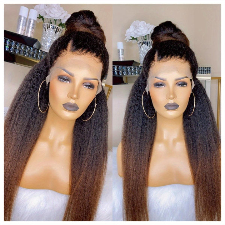 Synthetic Lace Front Wig Kinky Synthetic 4X1 Lace Closure Wig-Wig-Bennys Beauty World