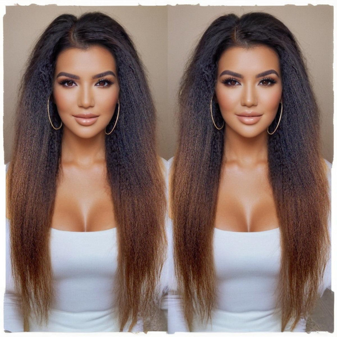 Synthetic Lace Front Wig Kinky Synthetic 4X1 Lace Closure Wig-Wig-Bennys Beauty World