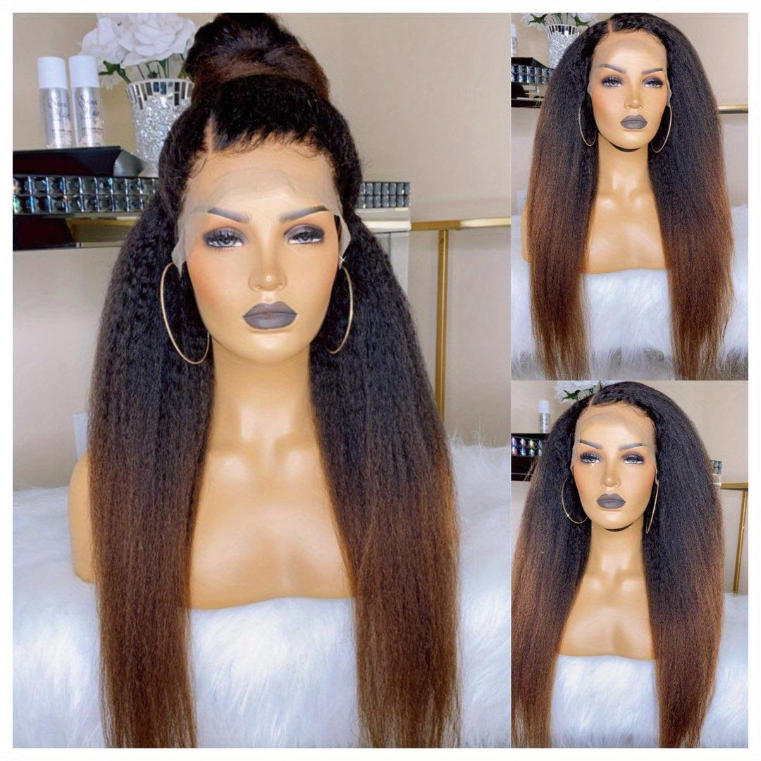 Synthetic Lace Front Wig Kinky Synthetic 4X1 Lace Closure Wig-Wig-Bennys Beauty World