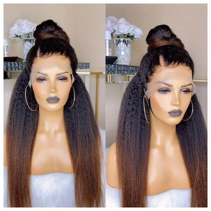 Synthetic Lace Front Wig Kinky Synthetic 4X1 Lace Closure Wig-Wig-Bennys Beauty World