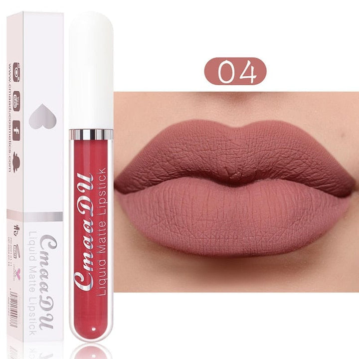 18 Color Matte Velvet Lipstick Vivid Colour Non-Stick Lipstick Bennys Beauty World