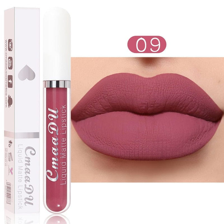 18 Color Matte Velvet Lipstick Vivid Colour Non-Stick Lipstick Bennys Beauty World