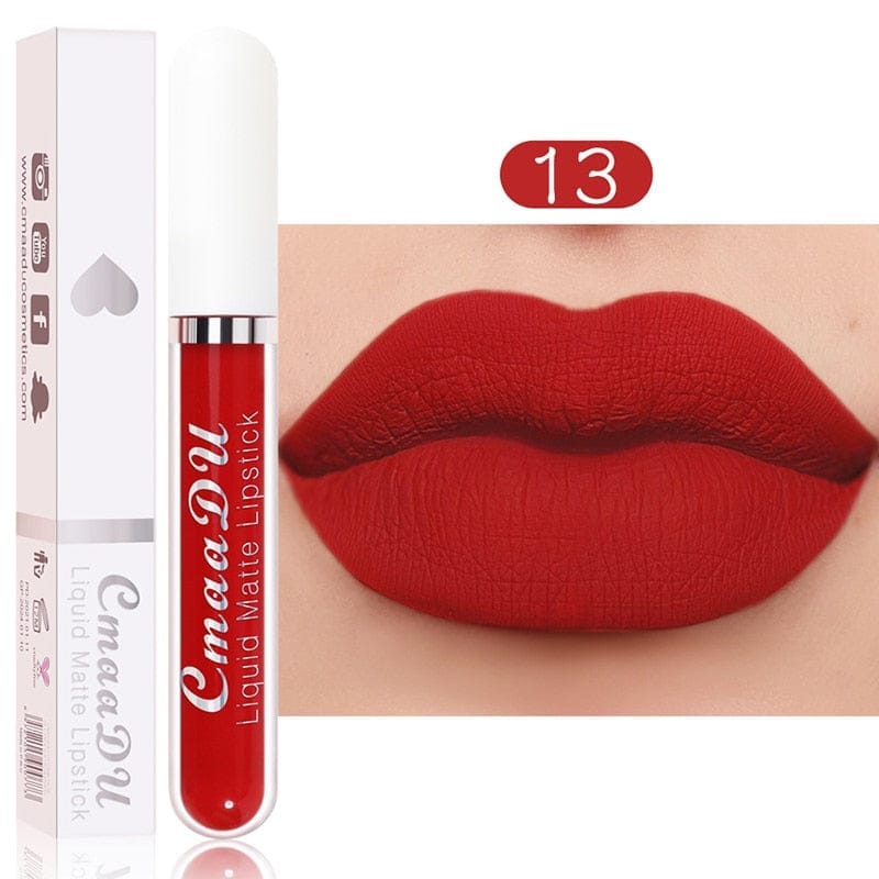 18 Color Matte Velvet Lipstick Vivid Colour Non-Stick Lipstick Bennys Beauty World