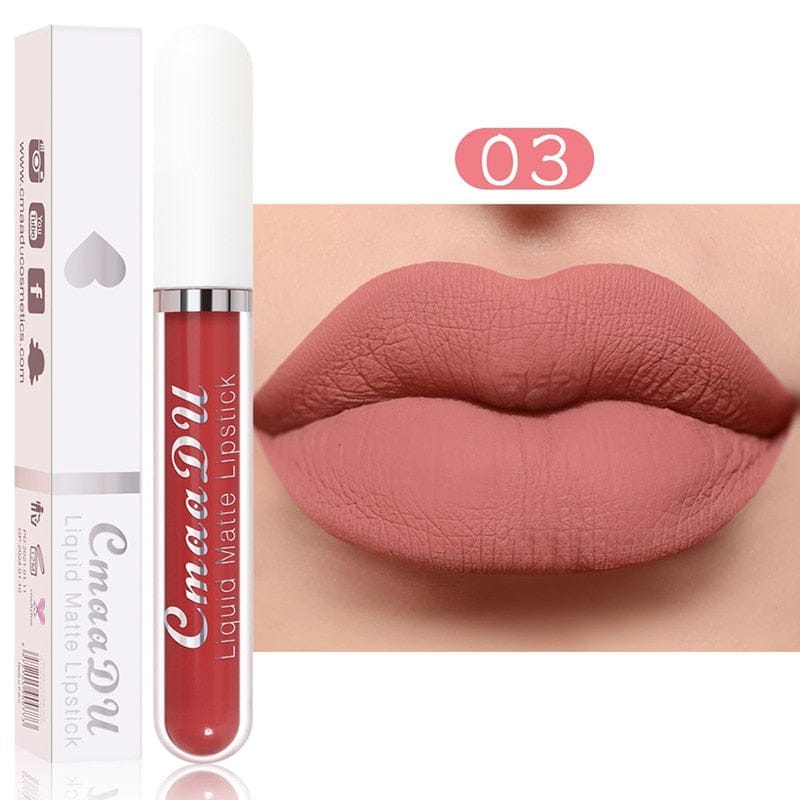 18 Color Matte Velvet Lipstick Vivid Colour Non-Stick Lipstick Bennys Beauty World
