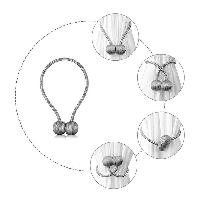 1Pc Magnetic Pearl Ball Curtain Tiebacks Curtain decorative Accessories Bennys Beauty World