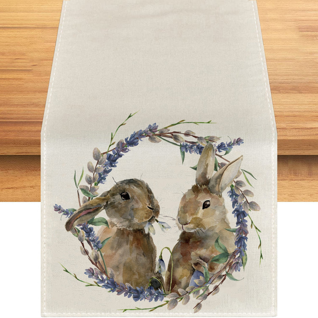 Printed Linen Table Runner