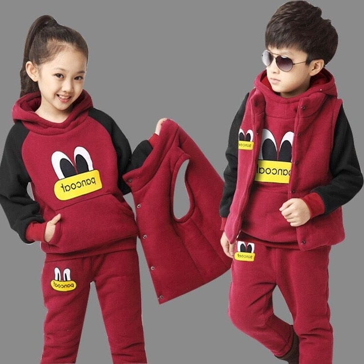 2021 new three piece suit and cashmere sweater dress clothing male child children sports children virgin autumn and winter BENNYS