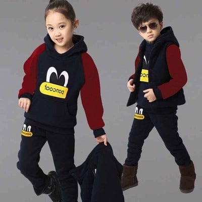 2021 new three piece suit and cashmere sweater dress clothing male child children sports children virgin autumn and winter BENNYS