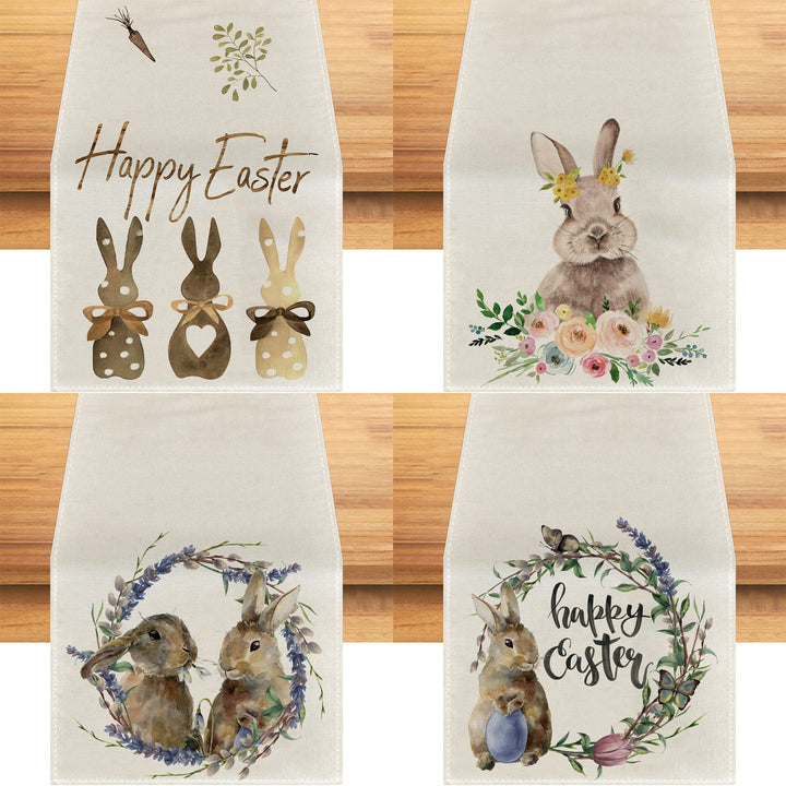 Printed Linen Table Runner