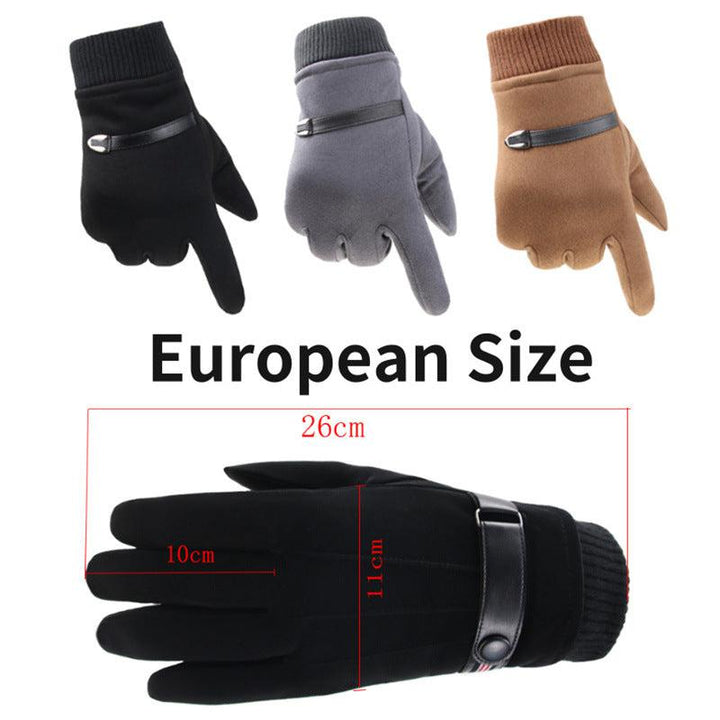 Winter Men's Gloves Suede-Gloves-Bennys Beauty World