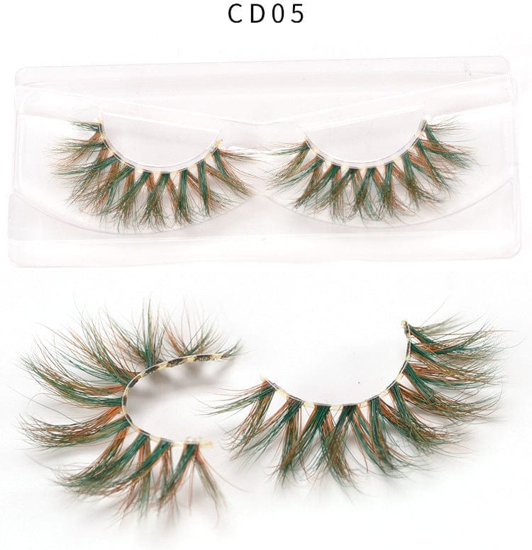 3D color mink false eyelashes Bennys Beauty World