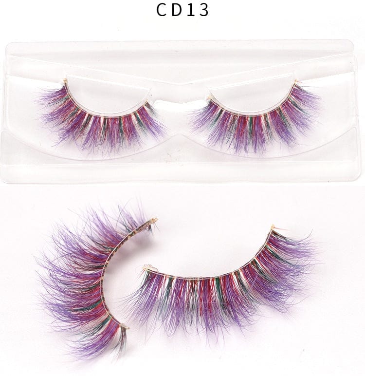 3D color mink false eyelashes Bennys Beauty World