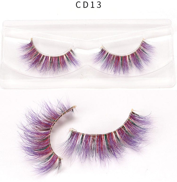 3D color mink false eyelashes Bennys Beauty World