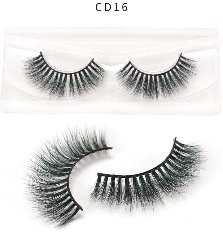 3D color mink false eyelashes Bennys Beauty World