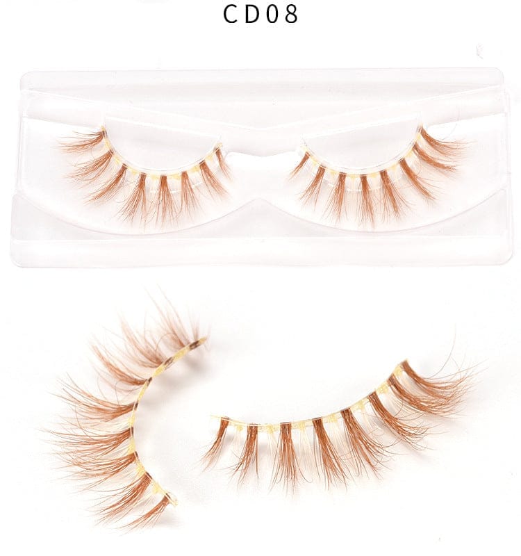 3D color mink false eyelashes Bennys Beauty World