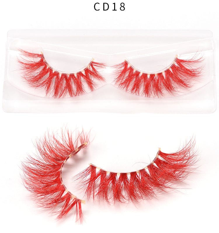 3D color mink false eyelashes Bennys Beauty World