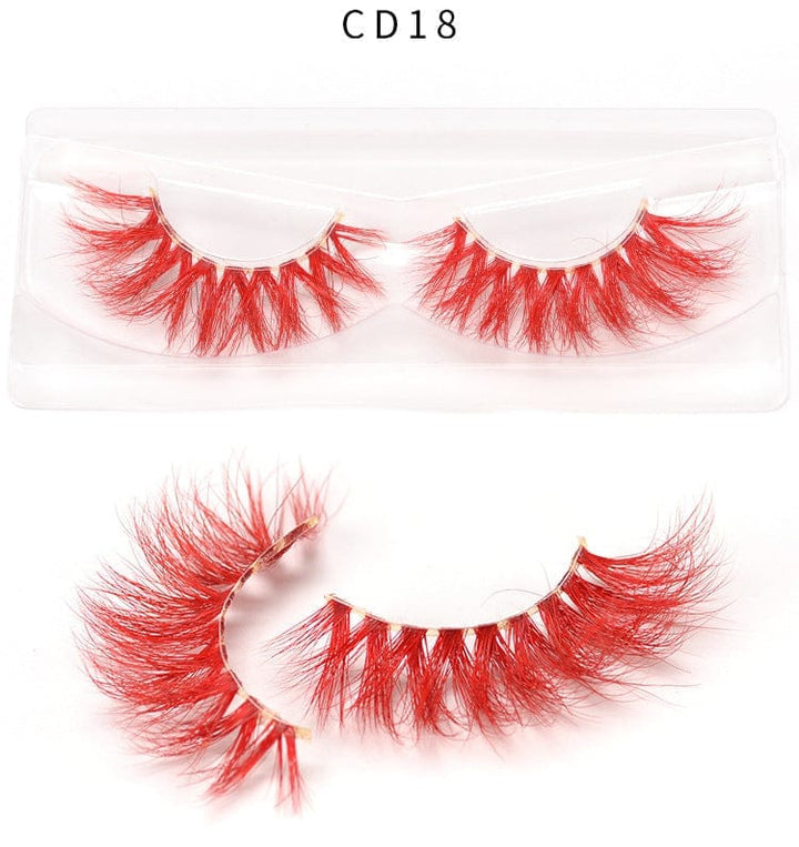 3D color mink false eyelashes Bennys Beauty World