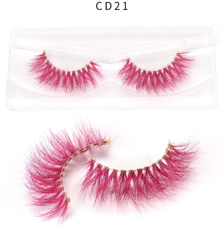3D color mink false eyelashes Bennys Beauty World