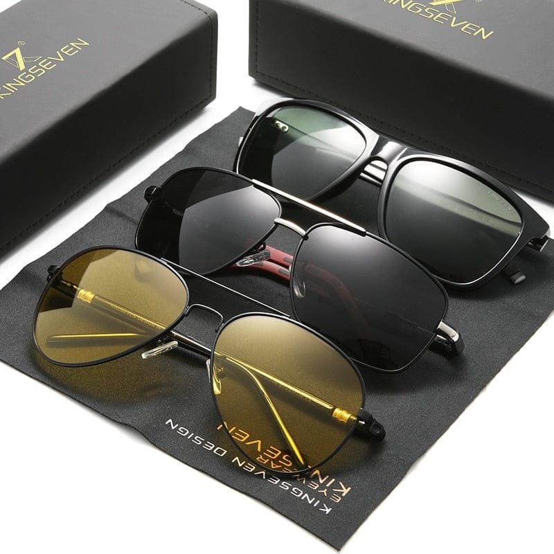 3PCS Combined Polarized Sunglasses For Men Men's Fashion Eyewear