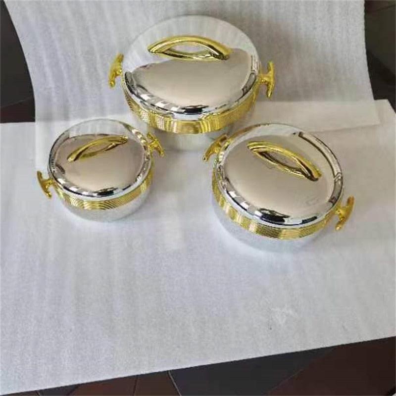 3Pcs/ Set/1/ 2/3.5 Liter Food Warmer Lunch Box Bennys Beauty World