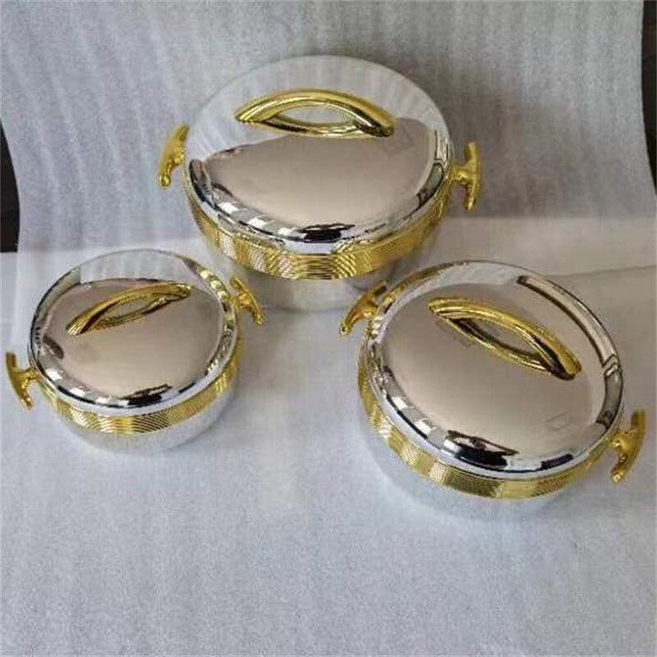 3Pcs/ Set/1/ 2/3.5 Liter Food Warmer Lunch Box Bennys Beauty World