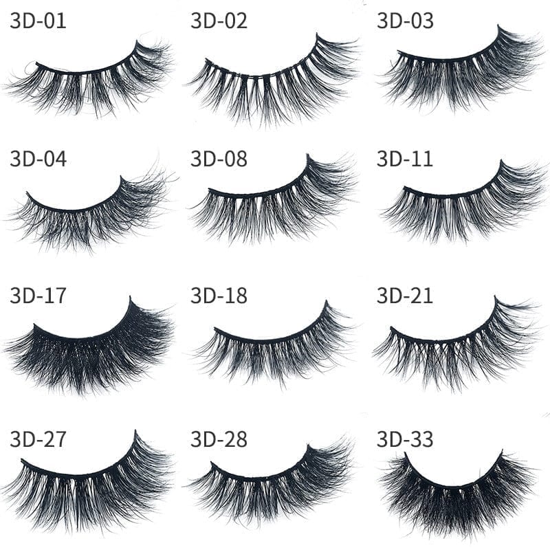 3d false eyelashes multi-layer water mink eyelashes natural thick eyelashes Bennys Beauty World