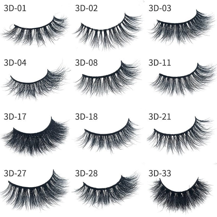 3d false eyelashes multi-layer water mink eyelashes natural thick eyelashes Bennys Beauty World