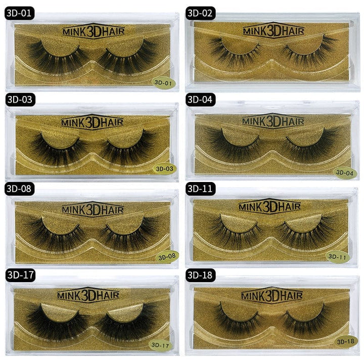 3d false eyelashes multi-layer water mink eyelashes natural thick eyelashes Bennys Beauty World