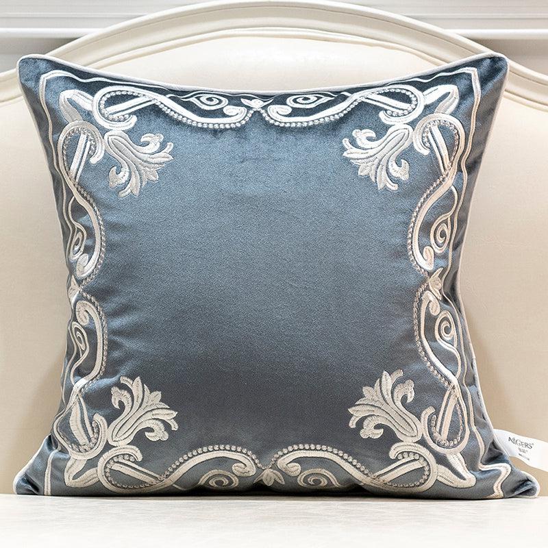 Embroidered Throw Pillow Cover