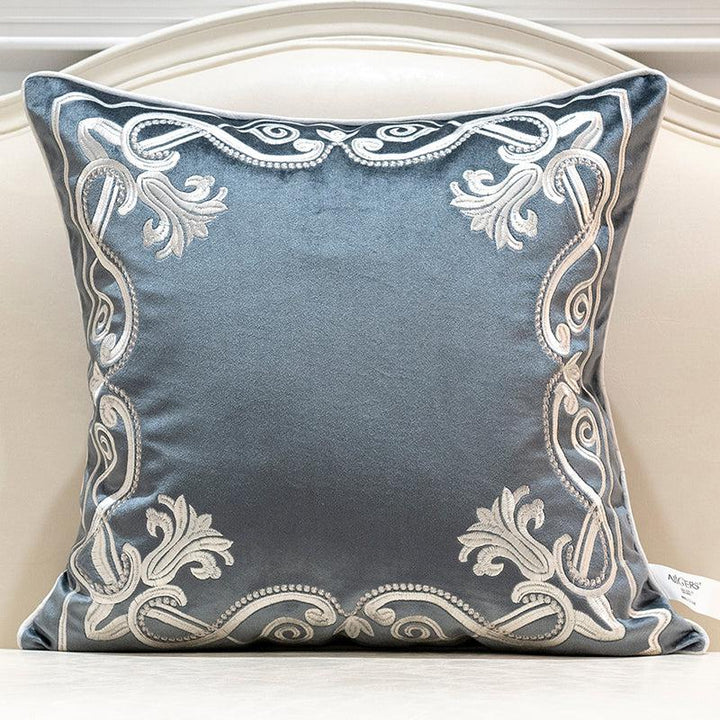 Embroidered Throw Pillow Cover