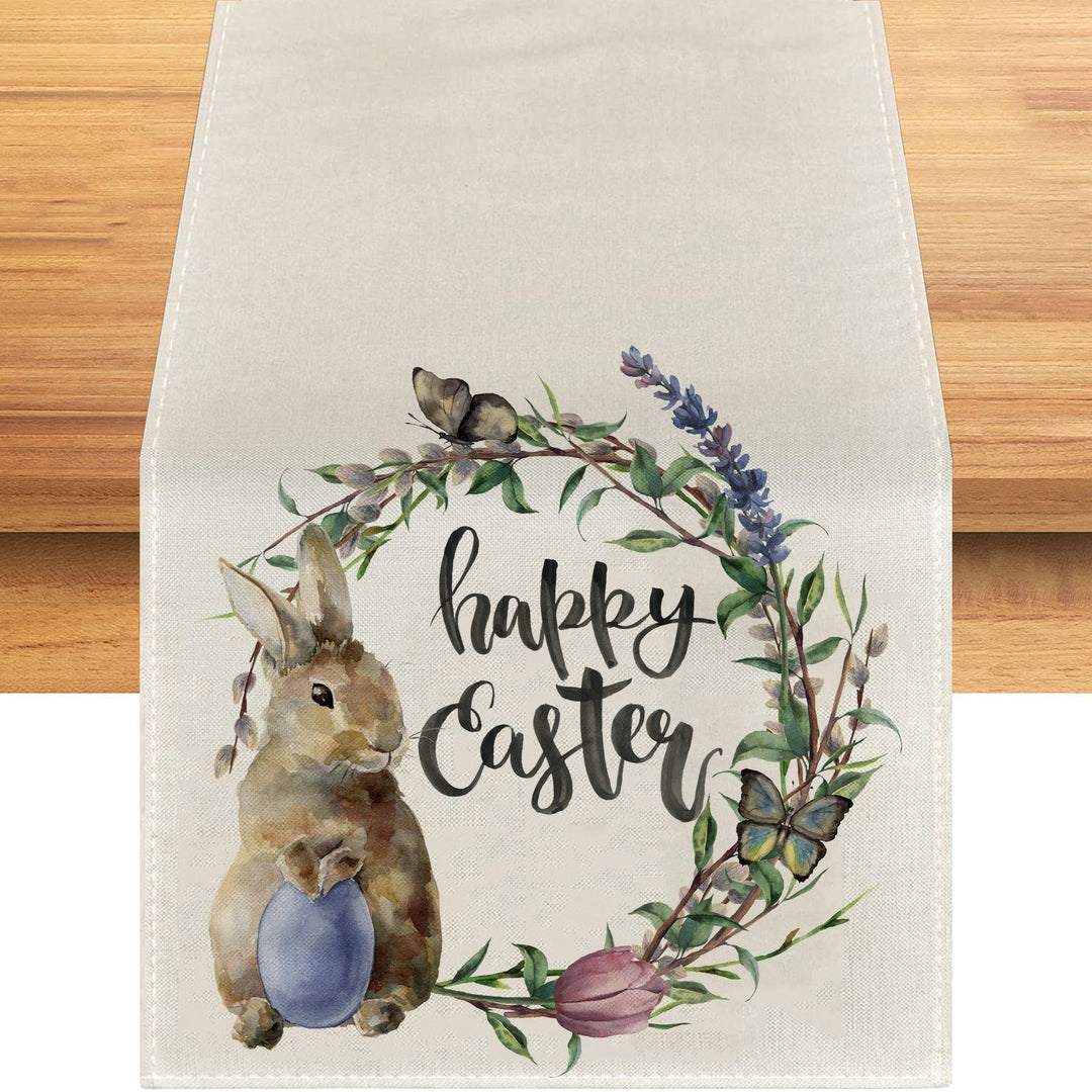Printed Linen Table Runner