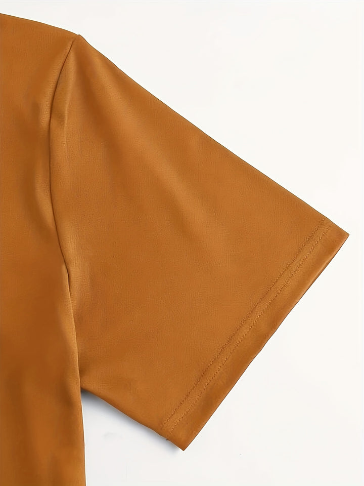 Western Boots Print Crew Neck T-shirt