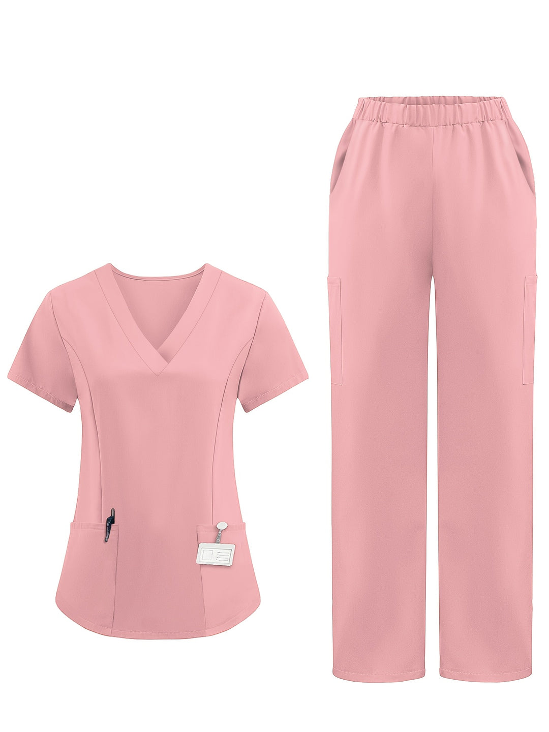 V-neck short-sleeved work clothes