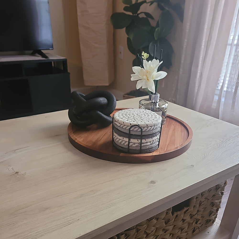 Boho Chic Hand-Carved Wooden Knot Decor