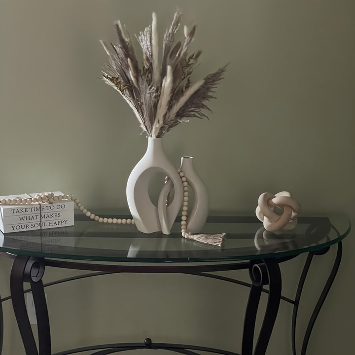 Boho Chic Hand-Carved Wooden Knot Decor