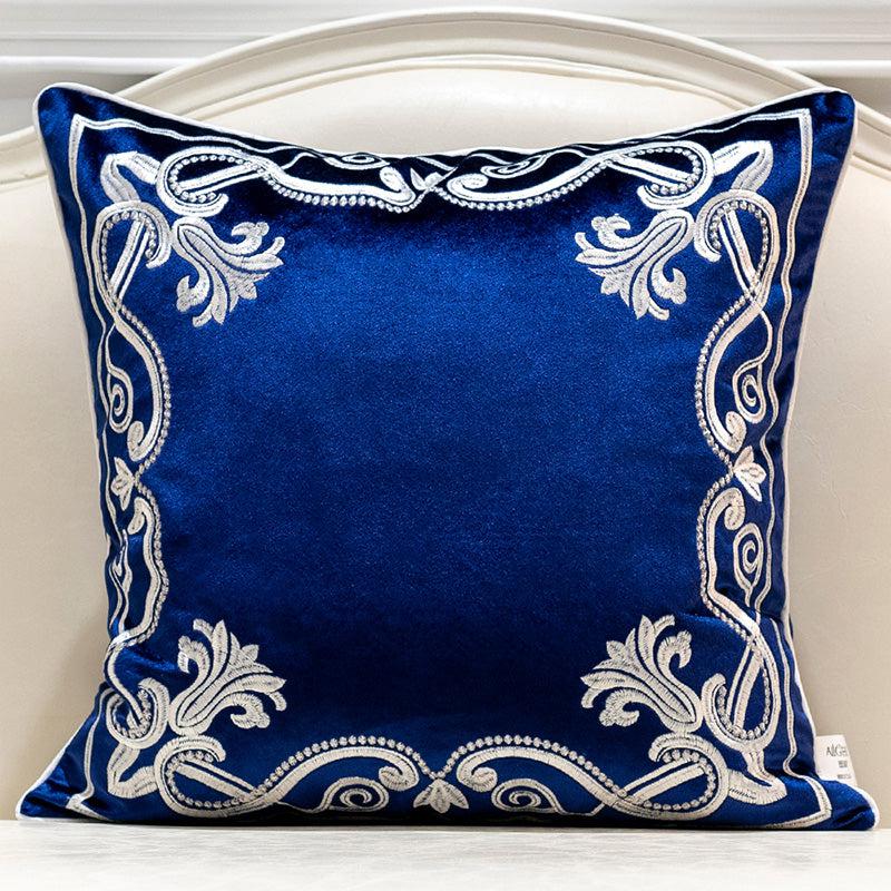 Embroidered Throw Pillow Cover