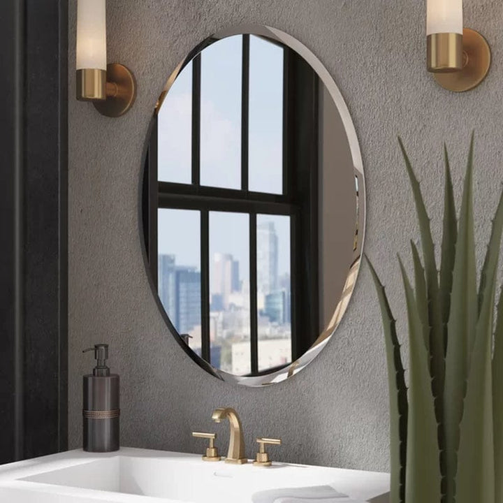 Anaelle Modern & Contemporary Beveled Bathroom / Vanity Mirror Bennys Beauty World