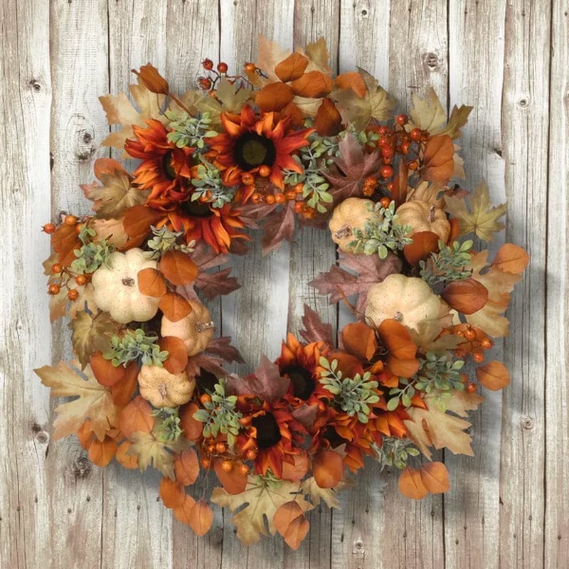 Autumn Harvest 24" Polyester Wreath BENNYS