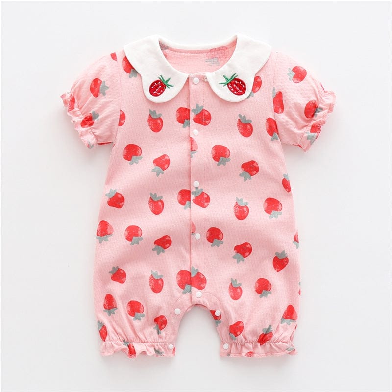 Baby One-piece Clothes Summer Thin Boy Baby Romper Pure Cotton Bennys Beauty World