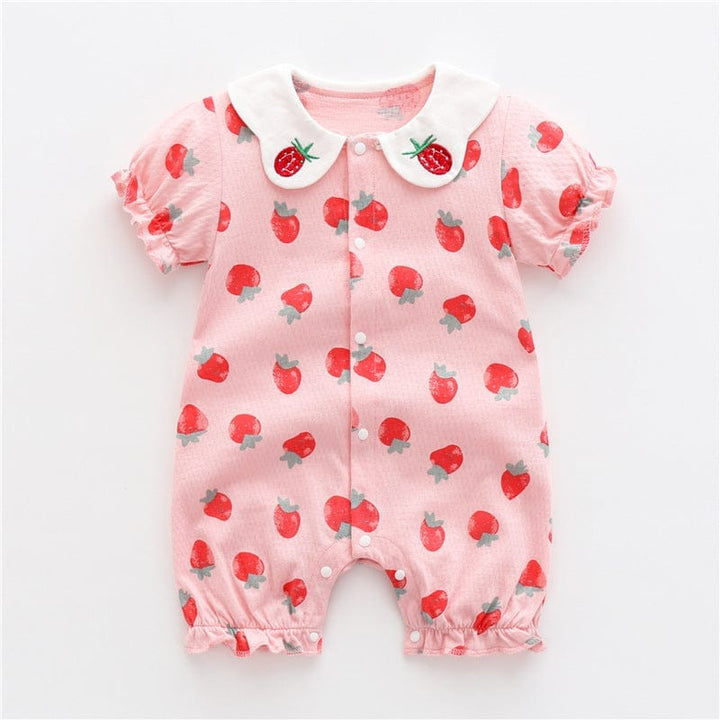 Baby One-piece Clothes Summer Thin Boy Baby Romper Pure Cotton Bennys Beauty World