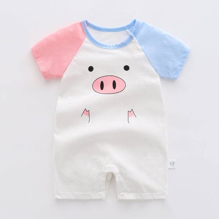 Baby One-piece Clothes Summer Thin Boy Baby Romper Pure Cotton Bennys Beauty World