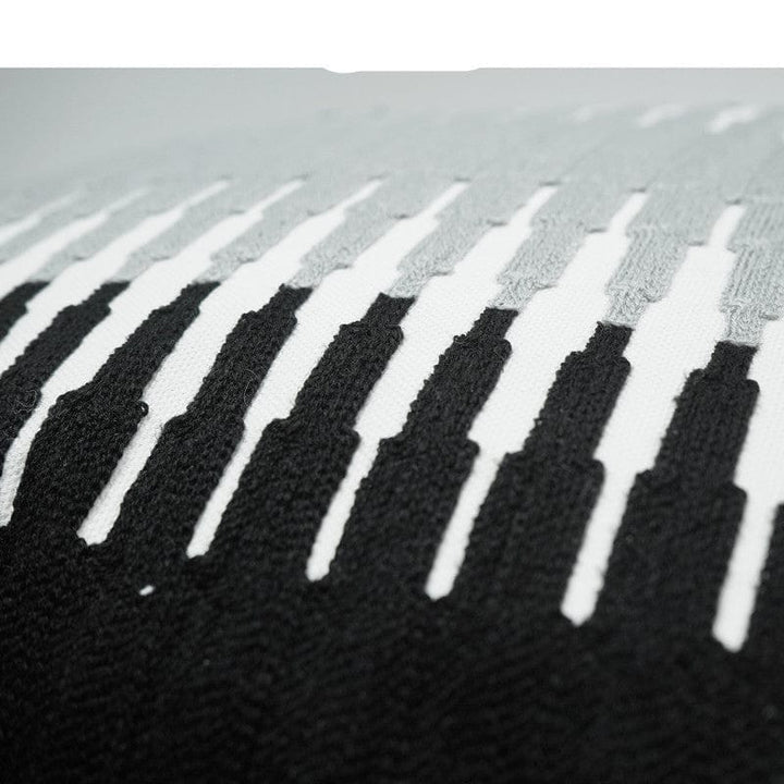 Black And White Gray Embroidered Pillow Nordic Sofa Cushion Bennys Beauty World