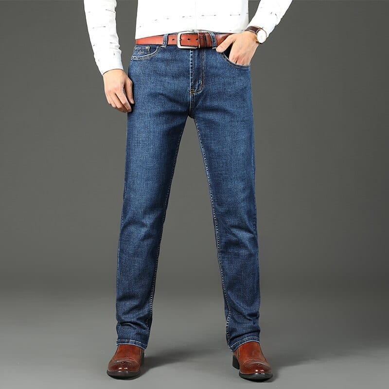 Brand New Men's Jeans Business Casual Elastic Denim Pants