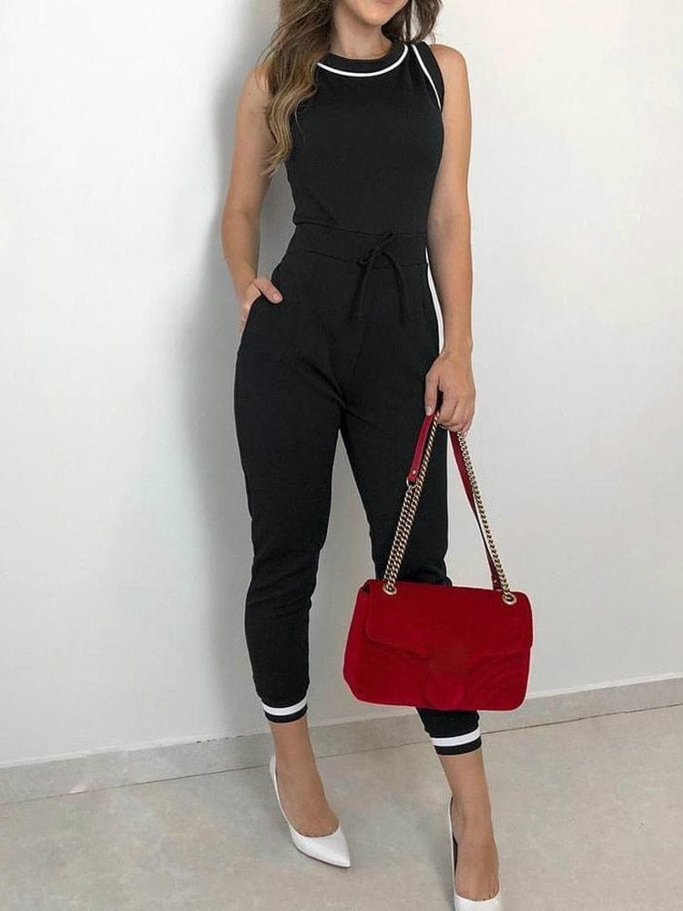 Sleeveless one hot sale piece jumpsuit