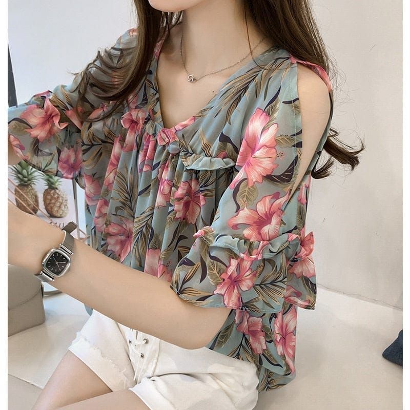 Casual Plus Size Women's Tops Short Sleeved Blouses For Women