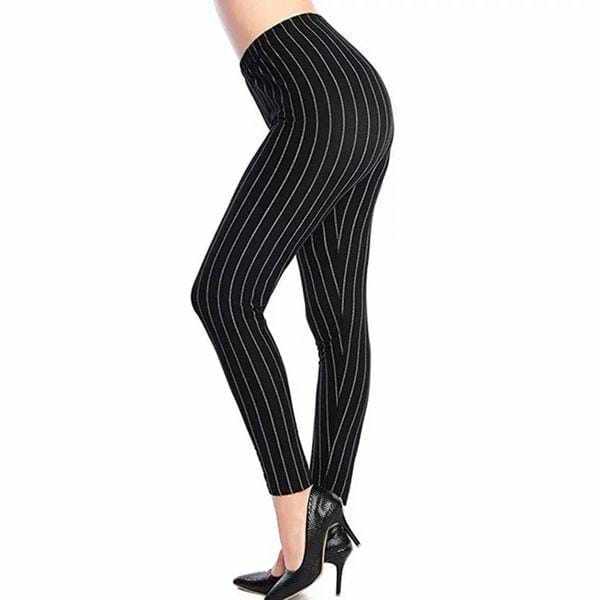 Black and outlet white grid leggings