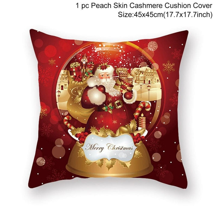 Christmas Cushion Cover Merry Christmas Decorations for Home 2022 Bennys Beauty World